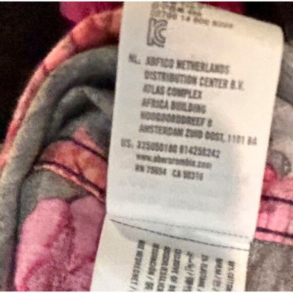 Hollister Hawaiian Floral Roses Vacation Preppy Festival Shirt Medium Stretch - Picture 9 of 9